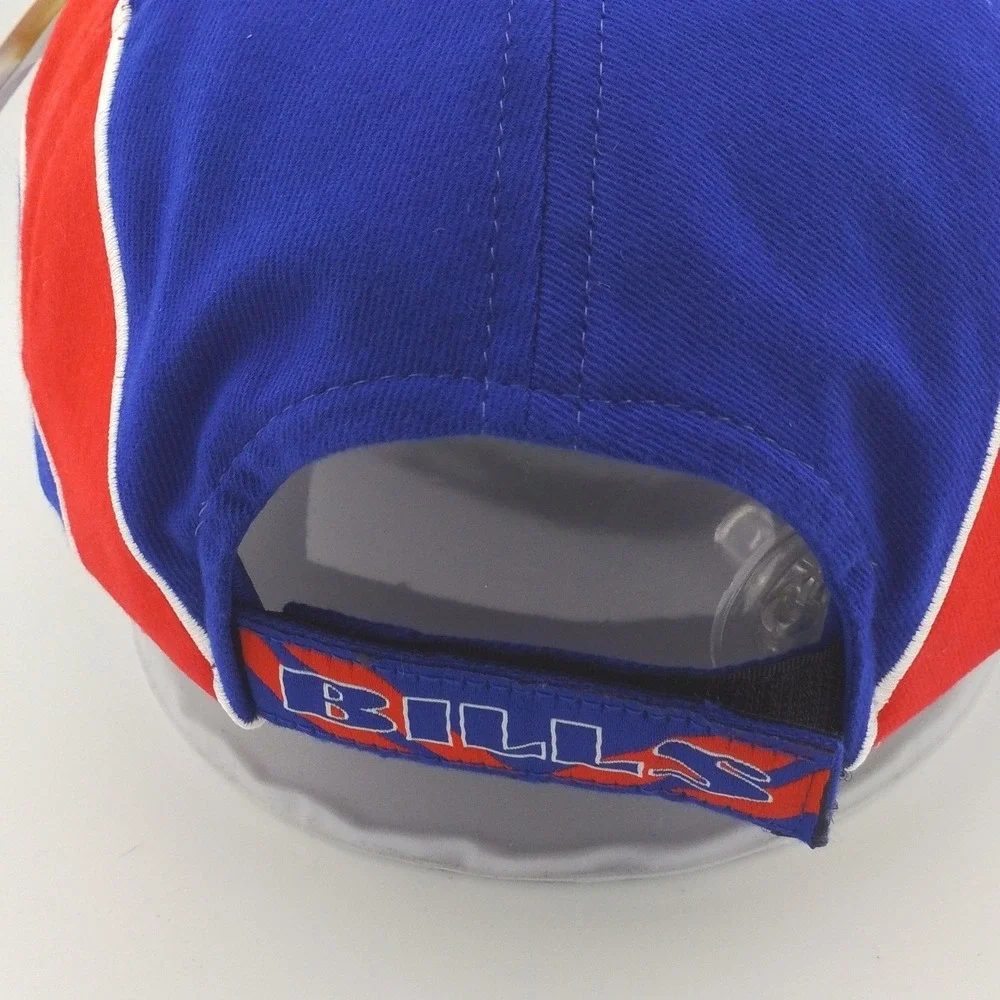 Vintage Annco Buffalo Bills NFL Cap Mens Blue Red Logo Geometric Strapback Hat